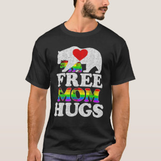 HBT-Pride Mamma Bear Free Mamma Hugs Pride T Shirt