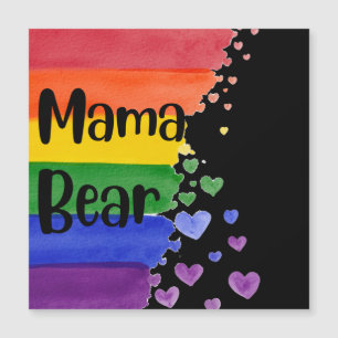 HBT+pride. Mamma björn. Rainbow kärlek.