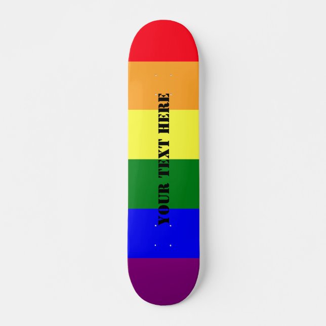 HBT-pride Mini Skateboard Bräda 18,5 Cm (Framsida)