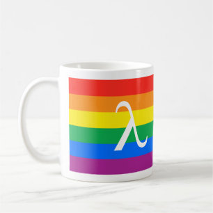 HBT-Pride och Activism Lambda Kaffemugg