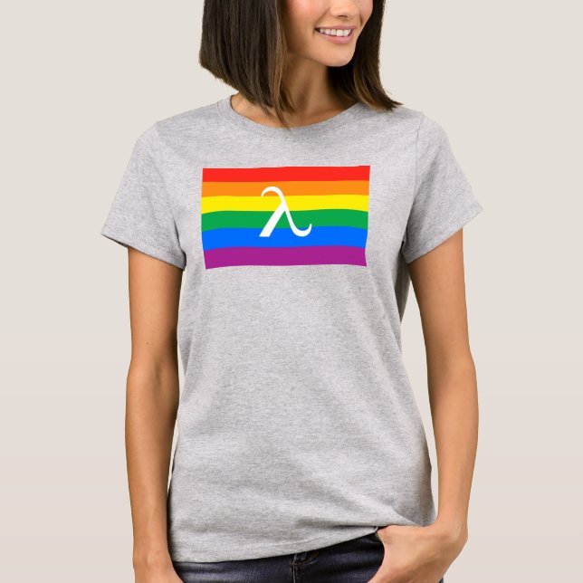 HBT-Pride och Activism Lambda T Shirt (Framsida)