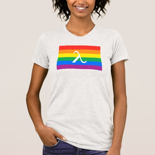 HBT-Pride och Activism Lambda T Shirt (Framsida)