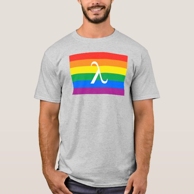 HBT-Pride och Activism Lambda T Shirt (Framsida)
