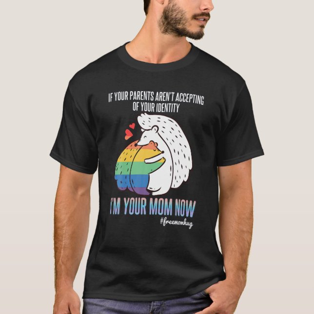 HBT-Pride om dina föräldrar inte accepterar att ja T Shirt (Framsida)