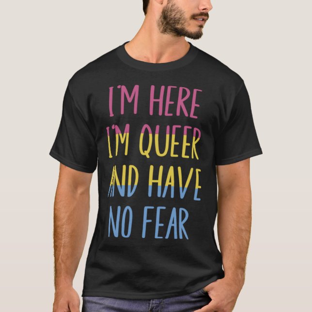 HBT-Pride Pansexual Flagga T Shirt (Framsida)