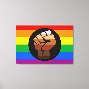 HBT-PRIDE (POC Fist-Pridet) Canvastryck
