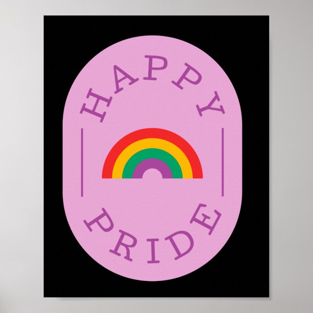 HBT-Pride pridet lycklig. Gay kärlek. Poster (Framsidan)