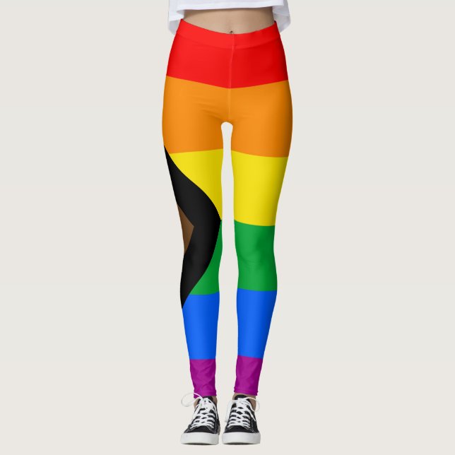 HBT-PRIDE (Progress-Pride) Leggings (Framsida)
