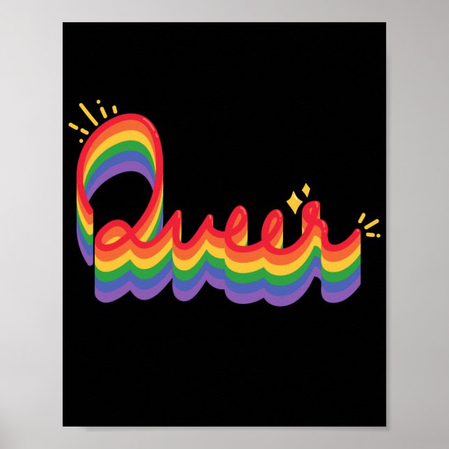 HBT+-Pride. Queer kärlek. Poster (Framsidan)
