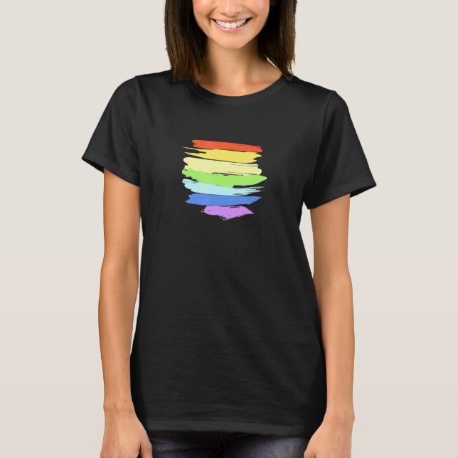 HBT-Pride Rainbow Gay Trans HGBTQ Self Kärlek Equa T Shirt (Framsida)