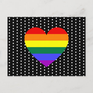 HBT-Pride Rainbow Heart Vykort