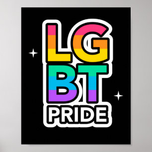 HBT+PRIDE. Rainbow kärlek Poster