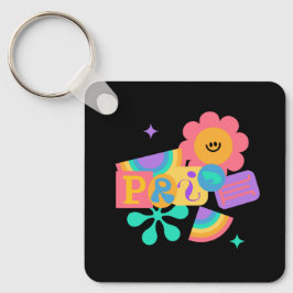 HBT+pride. Rainbow kärlek. Solros kärlek. Nyckelring