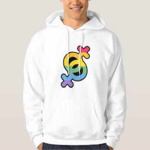 HBT+Pride. Regnbåge. Hoodie
