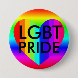 HBT 'Pride" Regnbågsfärger Knapp