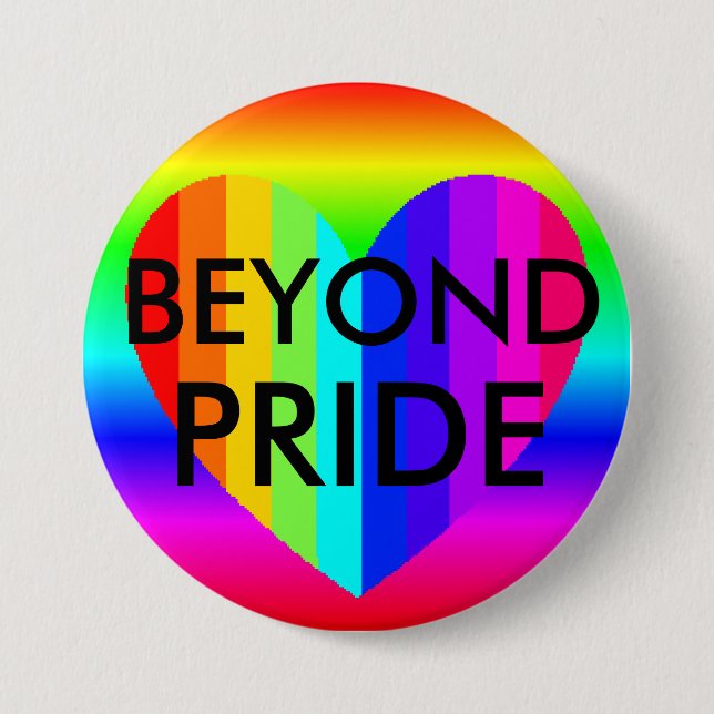 HBT 'Pride" Regnbågsfärgknapp Knapp (Framsida)