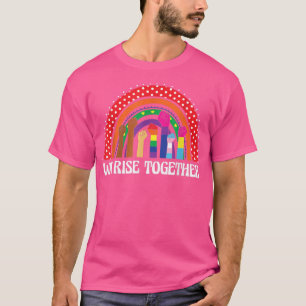 HBT-pride social-rörelsen Kvinnor i manar-regnbåge T Shirt