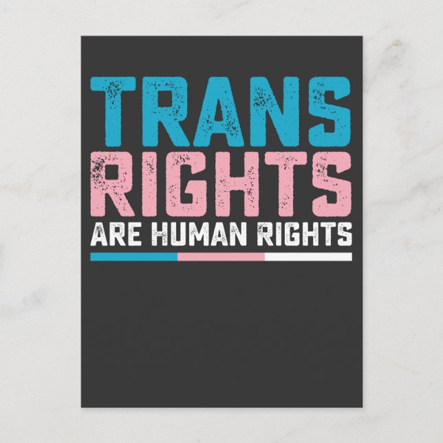 HBT-Pride TransHöger är mänskliga Höger Inbjudan Vykort (Framsida)