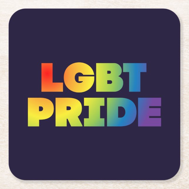 HBT-PRIDE UNDERLÄGG PAPPER KVADRAT (Framsidan)