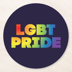 HBT-PRIDE UNDERLÄGG PAPPER RUND
