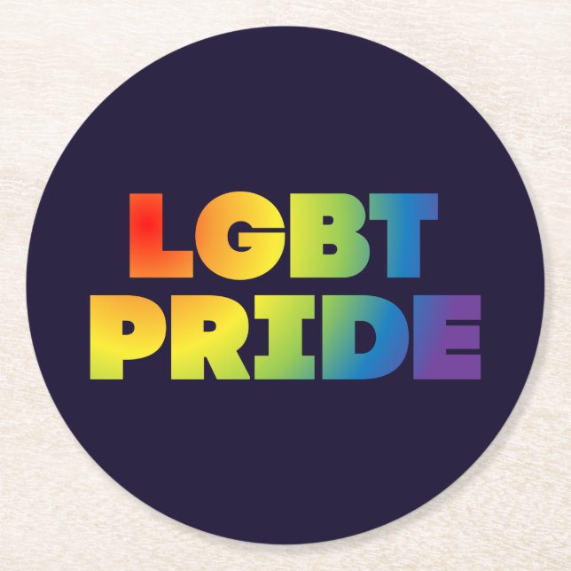 HBT-PRIDE UNDERLÄGG PAPPER RUND (Framsidan)
