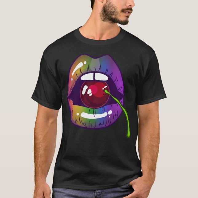 HBT-Pridet Equality Rainbow Cherry Kiss (1)-stand T Shirt (Framsida)