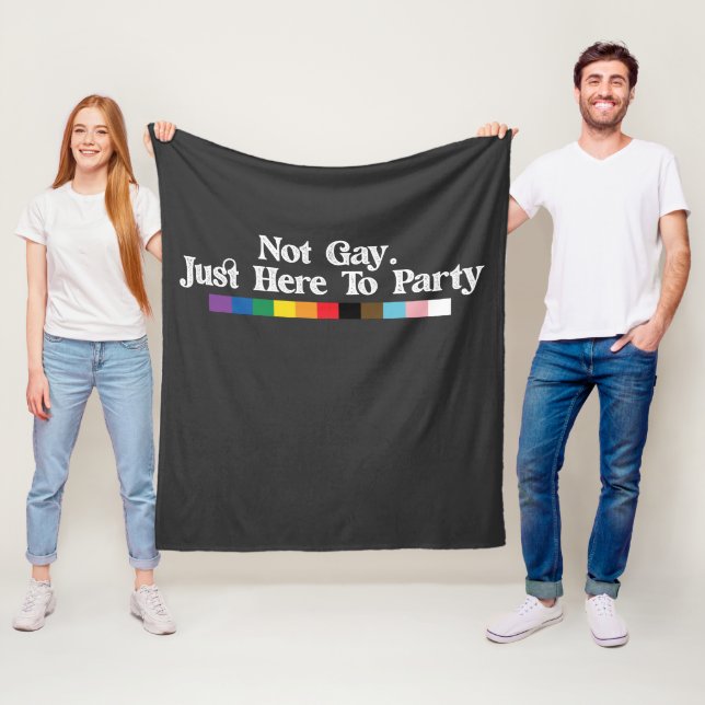 HBT-Pridet går inte bara hit till Party Support Fleecefilt (På plats)