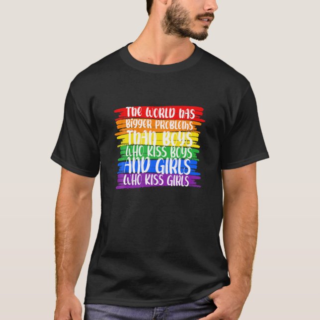 HBT-Pridet i gemenskapen har större problem T Shirt (Framsida)