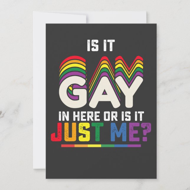 HBT-Pridet kommer in här eller är det bara jag Inbjudningar (Framsida)