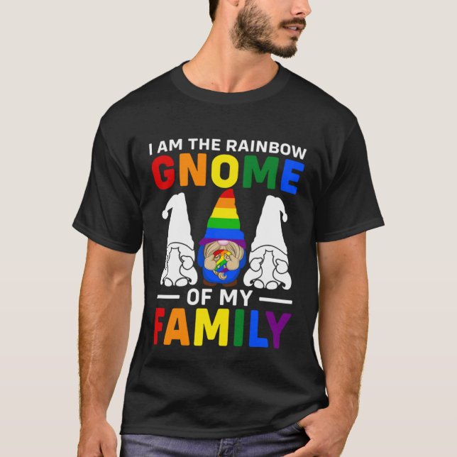 HBT-Pridet Rainbow I är min Fa-s regnbåge T Shirt (Framsida)