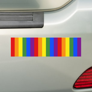 HBT-Pridet Rainbow Rand Mönster Bildekal