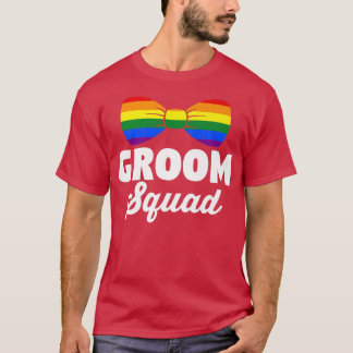 HBT-Pridet RainbowBachelor PartyGay WeddingGroomT- T Shirt
