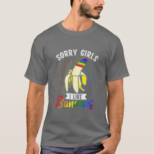 HBT-Pridet Rainbows Förlåt att jag gillar Bananas T Shirt