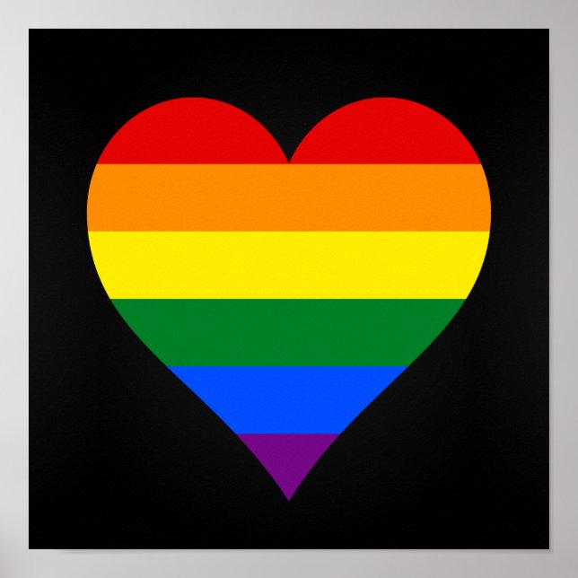 HBT-pridets hjärta poster (Framsidan)