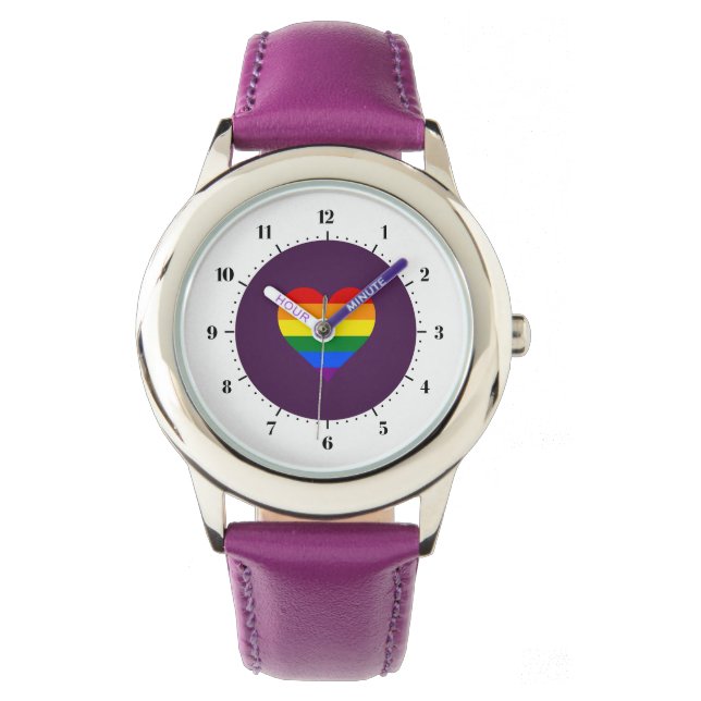HBT-pridets hjärta Wristwatch Armbandsur (Framsida)