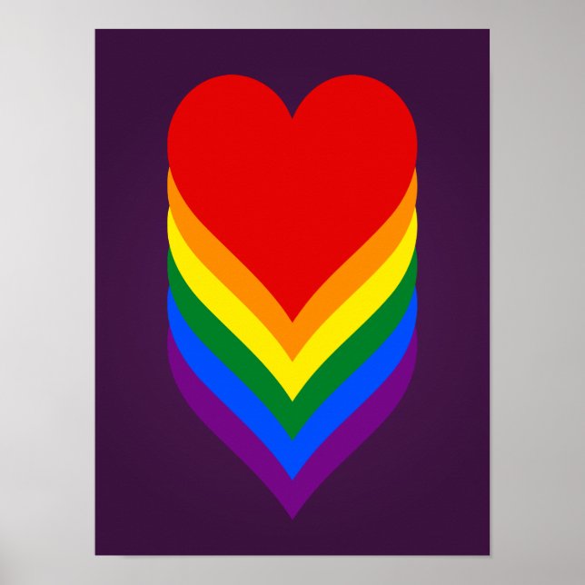 HBT-pridets hjärtan poster (Framsidan)