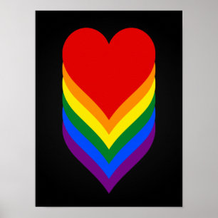 HBT-pridets hjärtan poster
