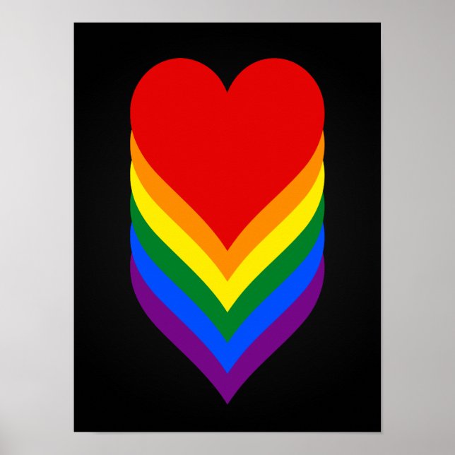 HBT-pridets hjärtan poster (Framsidan)