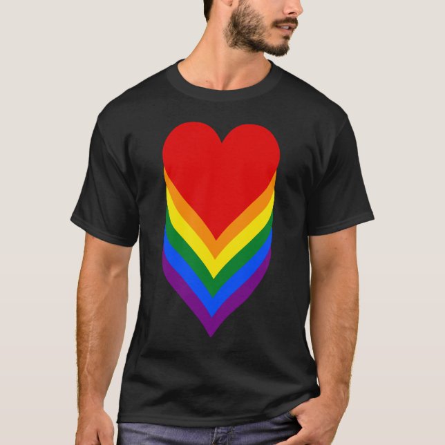 HBT-pridets hjärtan T-Shirt (Framsida)