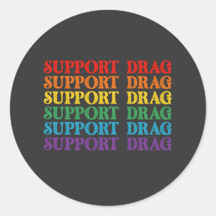 HBT-Pridets supportdryck är inte ett brott Runt Klistermärke