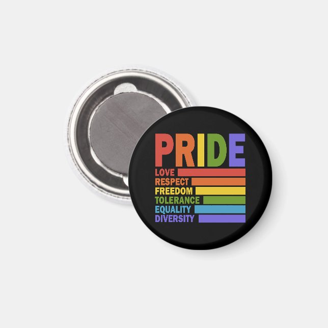 HBT-prismånad LGBT Magnet (Front/Back)