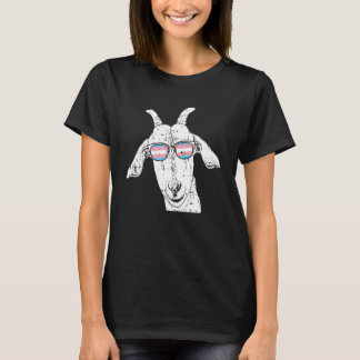 HBT-Q Goat Transgender-Pride LGBT-Q Ally Flagga Ro T Shirt