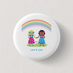 HBT QIA Kärlek är Kärlek, Pridet Rainbow Girls Knapp