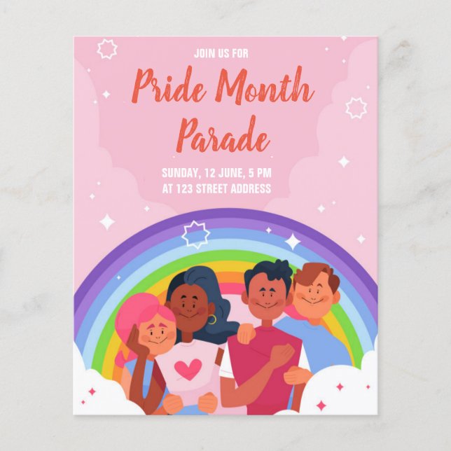 HBT QIA Pride Month Parad Flygblad (Framsidan)