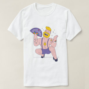 HBT QIA-PRIDETS Roligt Queen with LGBTQ Flagga Tat T Shirt