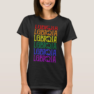 HBT-QIA-regnbåge lesbisk gay bisexual trans-pride T Shirt