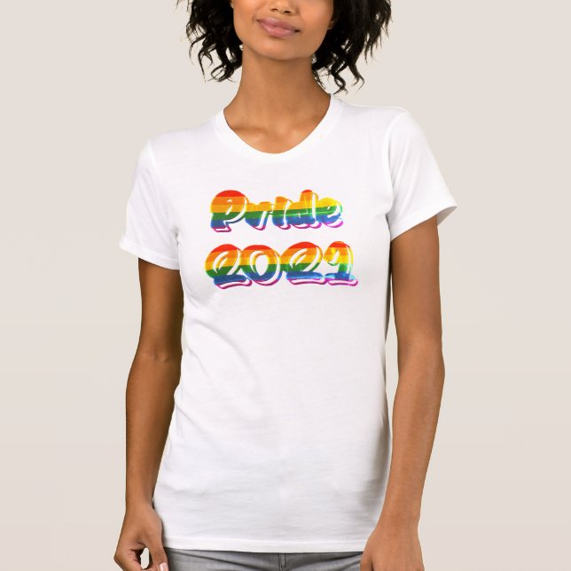 HBT Rainbow Flagga Färg HBT TQ Gay pride 2021 T Shirt (Framsida)