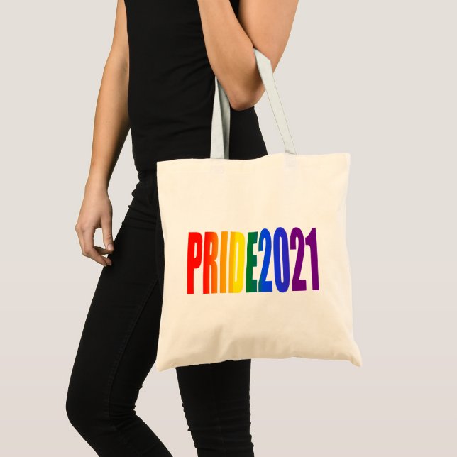 HBT Rainbow Flagga Färg HBT TQ Gay pride 2021 Tygkasse (Framsida (produkt))