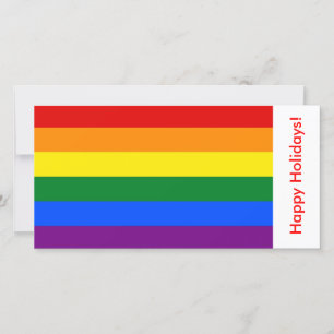 HBT Rainbow Flagga, Glad helg Julkort