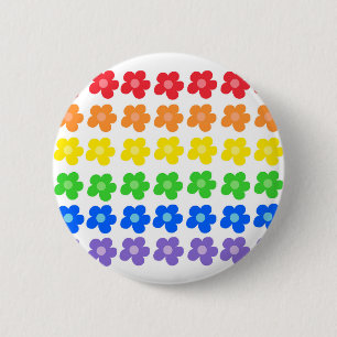 HBT Rainbow Flowers Gay pride Freedom & Equality Knapp